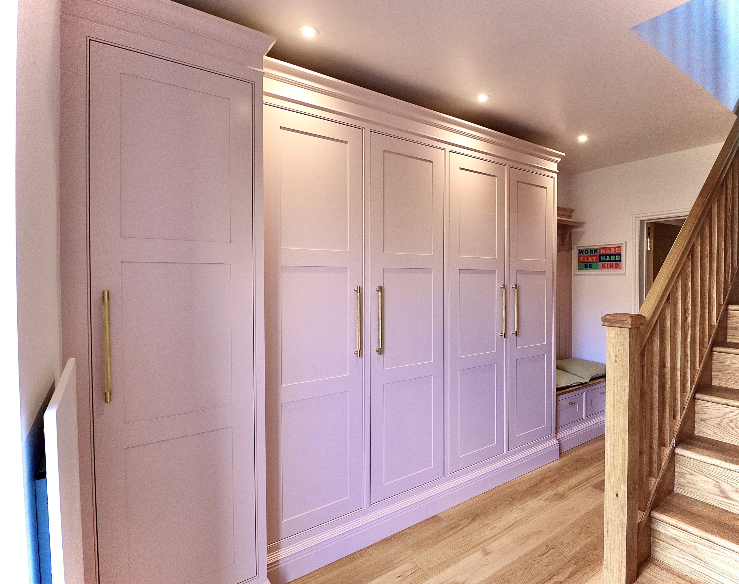 Bespoke Fitted Furniture in Surrey Storage Designs Cuboard entrance hallway